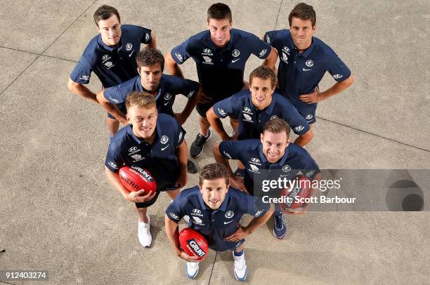 The Blues leadership group of Marc Murphy Ð captain, Sam Docherty Ð vice-captain, Patrick Cripps Ð vice-captain, Kade Simpson, Ed Curnow, Matthew...