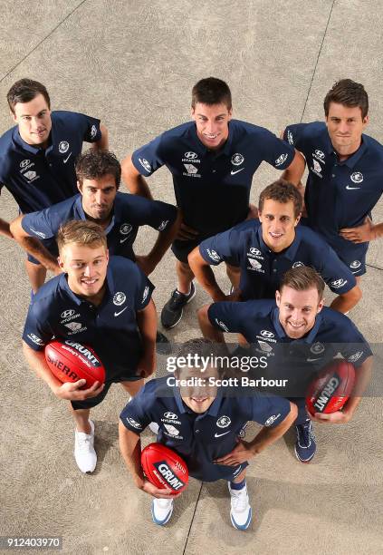 The Blues leadership group of Marc Murphy Ð captain, Sam Docherty Ð vice-captain, Patrick Cripps Ð vice-captain, Kade Simpson, Ed Curnow, Matthew...