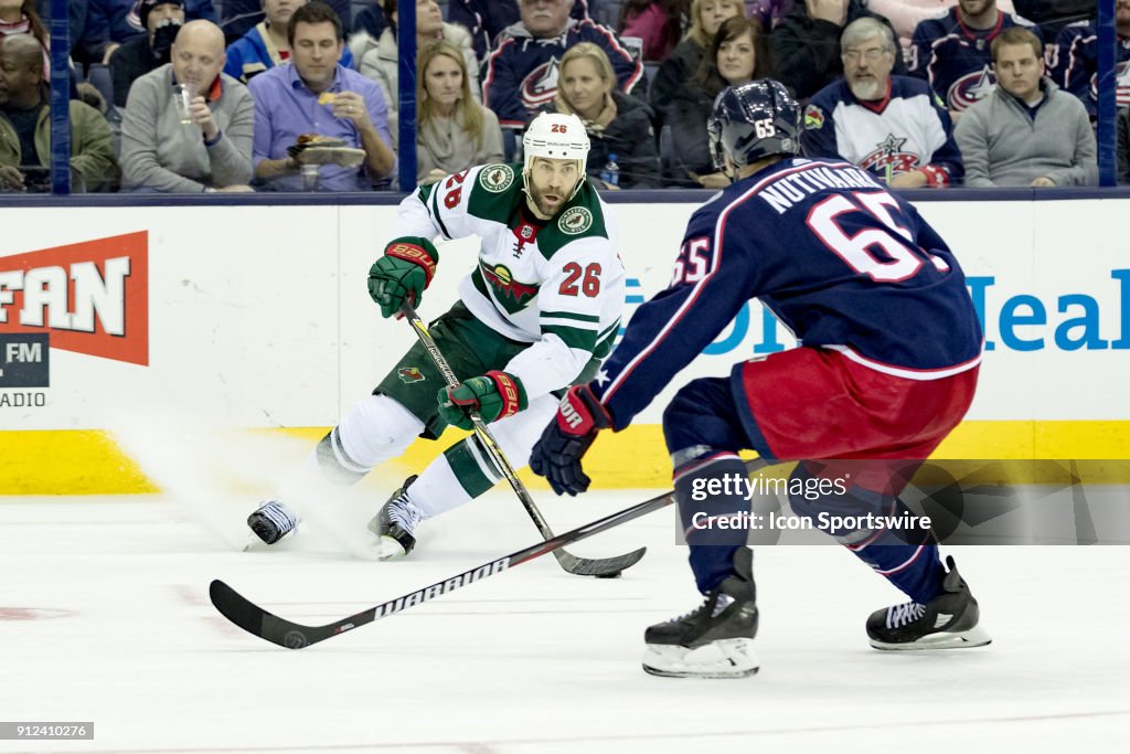 NHL: JAN 30 Wild at Blue Jackets