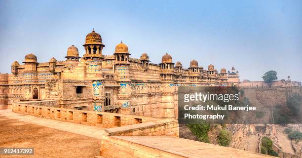 gwalior fort is an hill fort near gwalior, madhya pradesh, india - madhya pradesh stock-fotos und bilder