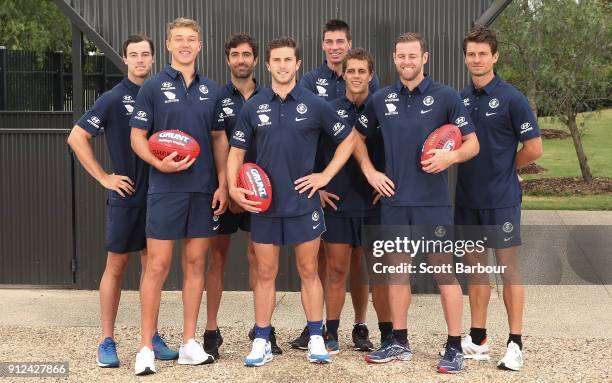 The Blues leadership group of Marc Murphy Ð captain, Sam Docherty Ð vice-captain, Patrick Cripps Ð vice-captain, Kade Simpson, Ed Curnow, Matthew...