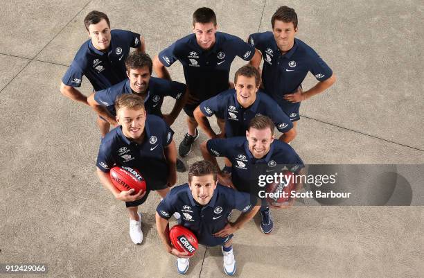 The Blues leadership group of Marc Murphy Ð captain, Sam Docherty Ð vice-captain, Patrick Cripps Ð vice-captain, Kade Simpson, Ed Curnow, Matthew...