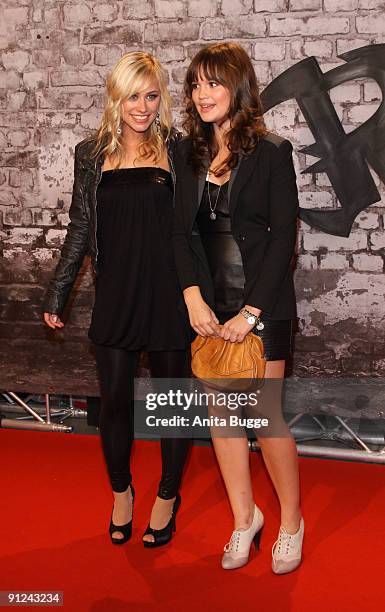 Actress Sina Tkotsch and Emilia Schuele attend the premiere of 'Gangs' at the Kulturbrauerei on September 29, 2009 in Berlin, Germany.