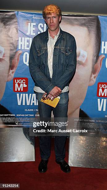 Nathan Miller attends the premiere of " "Je suis heureux que ma mère soit vivante" at UGC Cine Cite des Halles on September 29, 2009 in Paris, France.