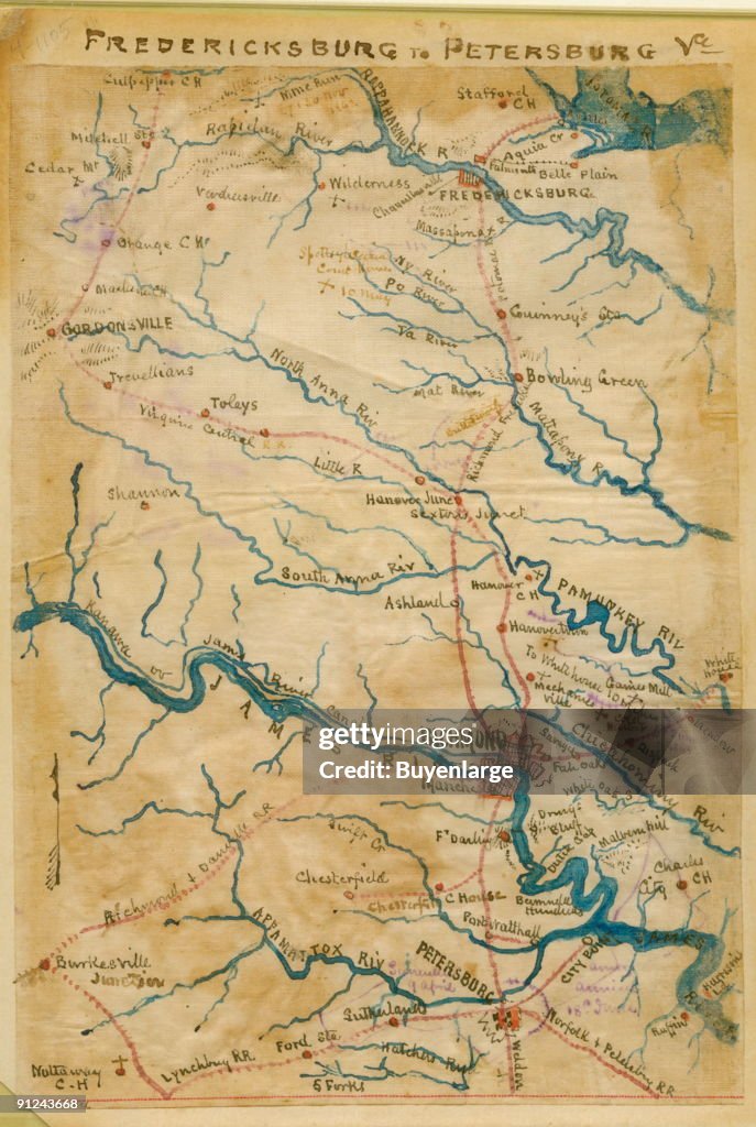 Rail lines within the corridor between Fredericksburg and Petersburg.