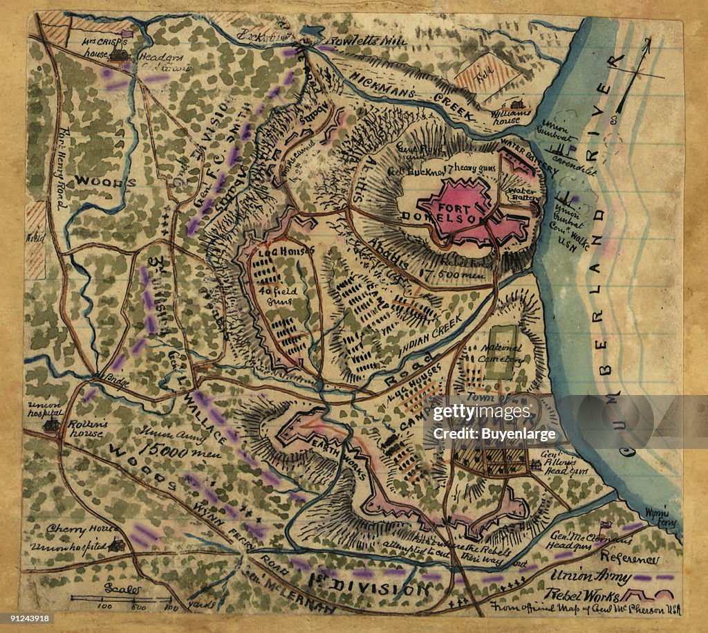 Capture of forts Donelson, Tennessee. By U.S. Grant, January 1862.