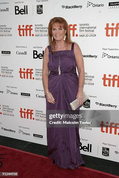 Duchess of York Sarah Ferguson arrives at the "The Young Victoria" Screening during the 2009 Toronto International Film Festival held at the Roy...