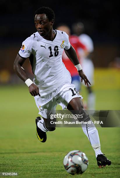 Ransford Osei of Ghana in action during the FIFA U20 World Cup Group D match between Ghana and England at the Ismailia Stadium on September 29, 2009...