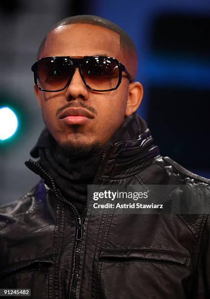 Singer Marques Houston visits BET's '106 & Park' at BET Studios on September 28, 2009 in New York City.