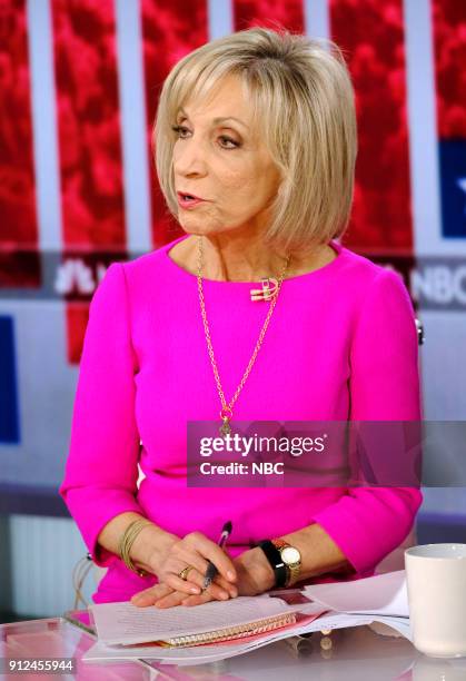 News 2018 State of the Union Coverage" -- Pictured: Andrea Mitchell --