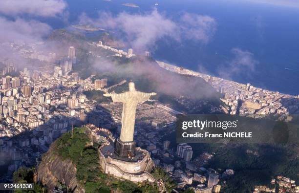 Le Christ Redempteur de Rio de Janeiro, au sommet du Corcovado, Bresil.