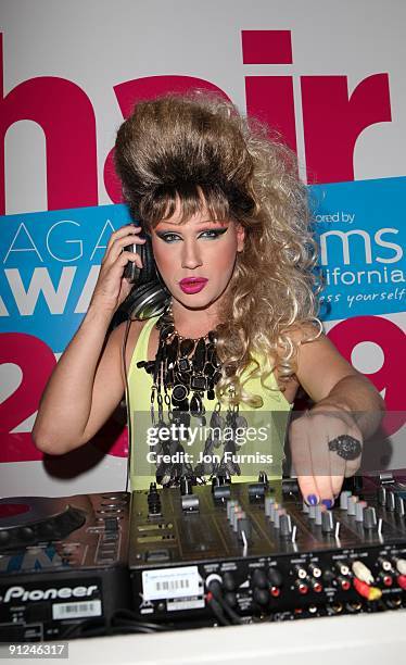 Jodie Harsh attends the Hair Magazine Awards on September 29, 2009 in London, England.