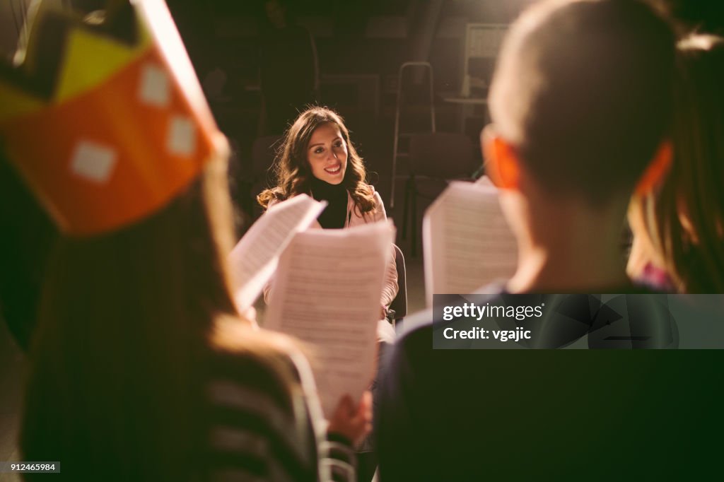 School Play Rehearsal