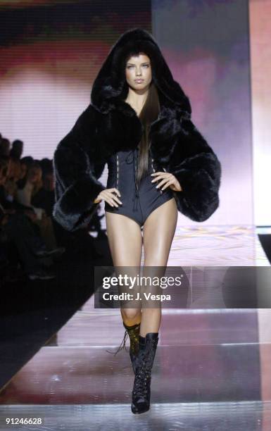 Adriana Lima wearing Sean John Fall 2003 Fashion