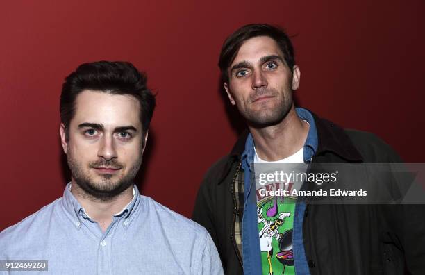 Director Matt Spicer and co-writer David Branson Smith attend the Film Independent Screening Series screening and Q&A of "Ingrid Goes West" at the...