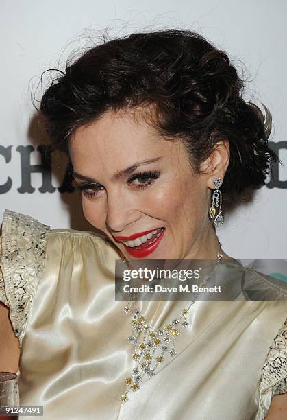 Anna Friel attends the afterparty following the press night of 'Breakfast At Tiffany's', at the Haymarket Hotel on September 29, 2009 in London,...