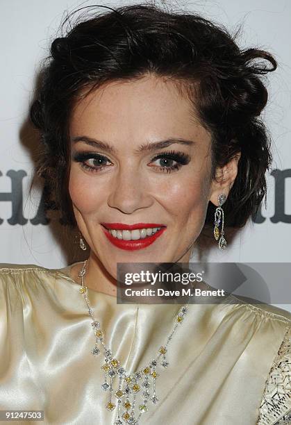 Anna Friel attends the afterparty following the press night of 'Breakfast At Tiffany's', at the Haymarket Hotel on September 29, 2009 in London,...