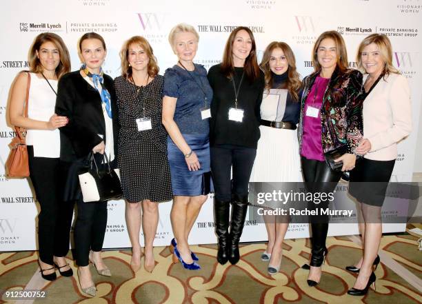 Visionary Women members Shelia Bolour, Trisha Cardoso, Visionary Women Executive Board Member Nina Kotick, President of Visionary Women Shelley Reid,...