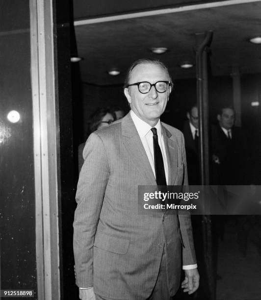 Secretary of State for Defence Lord Carrington arrives at Heathrow Airport from Rome where he had talks with Prime Minister Dom Mintoff of Malta...