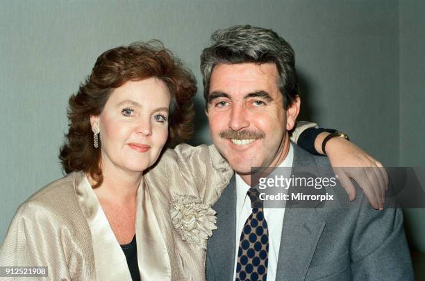 Actress Pauline Collins and husband, actor John Alderton, 1st February 1989.