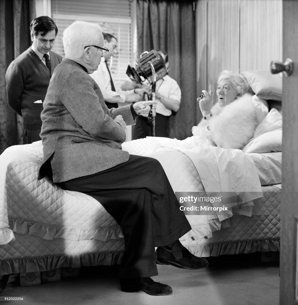 On the set of 'A Countess from Hong Kong', 1966