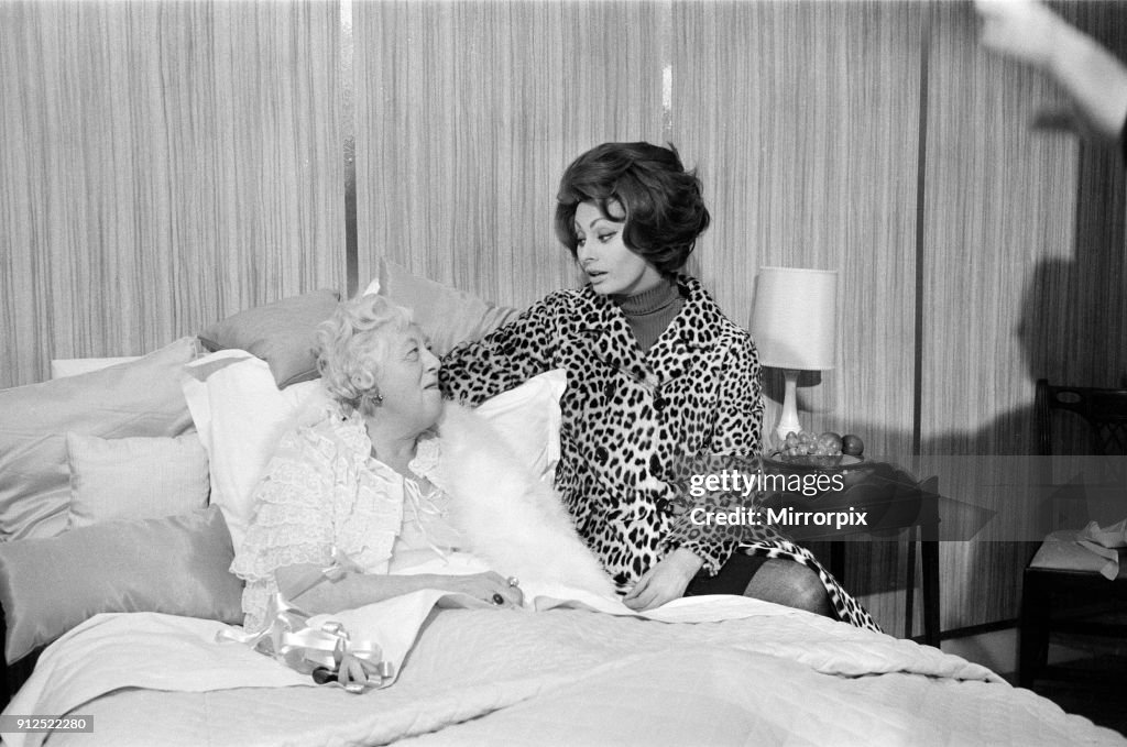 On the set of 'A Countess from Hong Kong', 1966