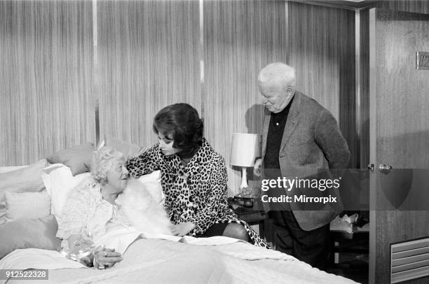 On the set of 'A Countess from Hong Kong', Charlie Chaplin's new film, Miss Margaret Rutherford has a cameo role as a seasick passenger whose cabin...