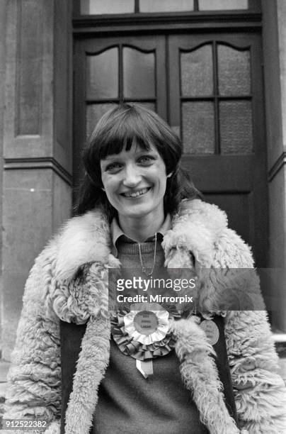 Tessa Jowell, Labour parliamentary candidate for the Ilford North by-election, 1st March 1978.