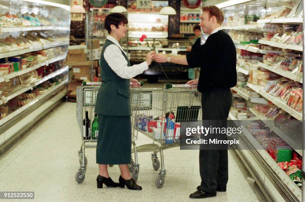 Singles night at Asda, 24th March 1994.