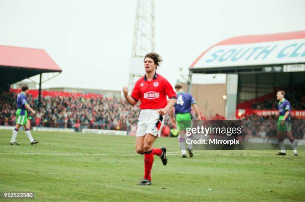 Middlesbrough 3-0 Bristol City, league division one match at Ayresome Park, Saturday 4th March 1995. Uwe Fuchs, Hat trick.