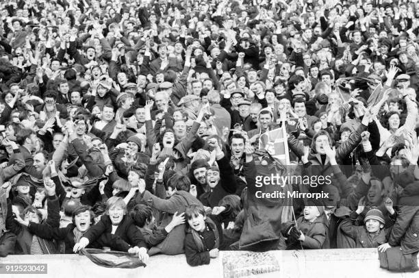 Rangers 1-0 Aberdeen, Scottish FA Cup match, Ibrox, Glasgow, Scotland, 6th March 1971. Face of Britain 1971 Feature.
