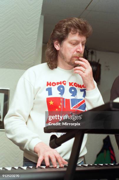 The Electric Light Orchestra Part 2, rehearsing at Rich Bitch studios in Selly Oak, 18th April 1991.