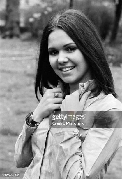 French singer Anne-Marie David, winner of the 1973 Eurovision Song Contest representing Luxembourg with the song 'Tu te reconnaötras', pictured in...
