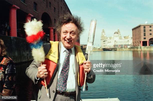 Ken Dodd at the Albert Dock, 12th April 1994.