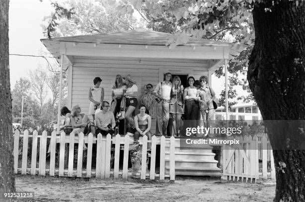 Daily Mirror Competition Winners visit the birthplace of Elvis Presley in Tupelo, Lee County, Mississippi, USA, 27th August 1973. Daily Mirror prize...