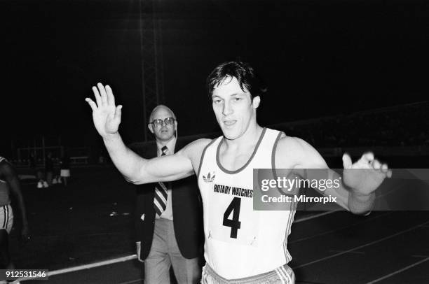 Allan Wells, winner, at the 1979 Crystal Palace Athletics, 30th August 1979.