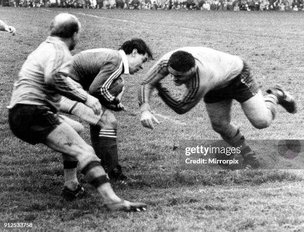 Llanelli v Australia rugby match, during the Australia tour of Britain and Ireland. Llanelli won: Llanelli 19, Australia 16, 20th November 1984.