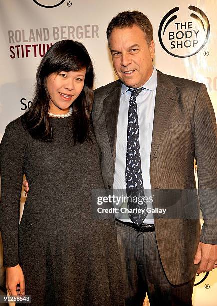 Mei Sze Greene and Jeff Greene arrive at the Somaly Mam Foundation's 2nd annual Los Angeles Gala held at a private residence on September 29, 2009 in...