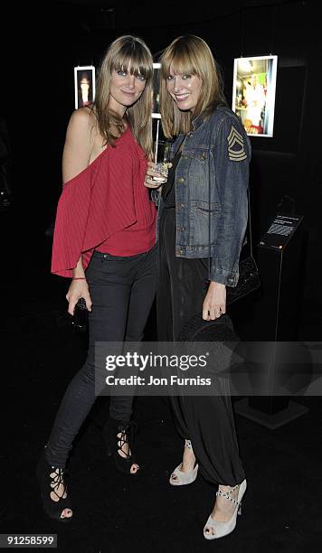 Bianca Cook and Catalina Guirado attends the private viewing of David Bailey's ''Alive At Night'' and the launch of the Nokia N86 on August 26, 2009...