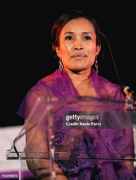 Founder Somaly Mam attends the Somaly Mam Foundation's 2nd annual Los Angeles Gala held at a private residence on September 29, 2009 in Beverly...