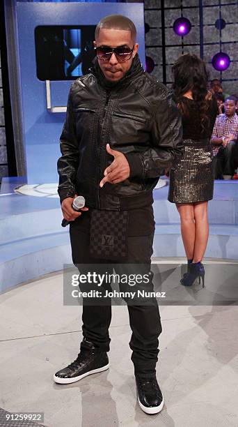 Marques Houston vists BET's "106 & Park" at BET Studios on September 28, 2009 in New York City.