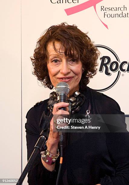 Socialite Evelyn Lauder attends Delta's kick off for Breast Cancer Awareness Month at JFK Airport on September 29, 2009 in New York City.