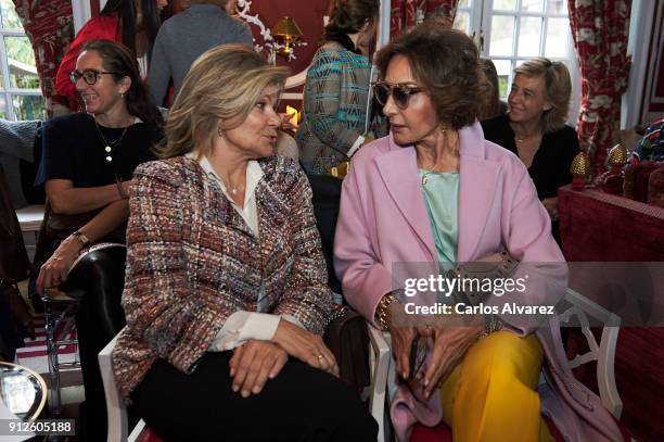 Cari Lapique and Naty Abascal attend 'The Petite Special Day' at the Santo Mauro Hotel on January 31, 2018 in Madrid, Spain.