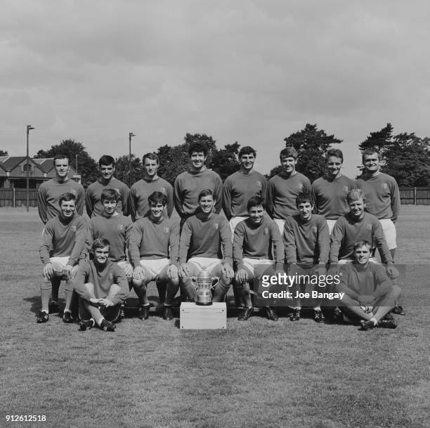 British soccer team Ipswich Town FC, UK, 18th July 1968. Not in order: Christopher Bernard, Billy Baxter, Frank Brogan, Tommy Carroll, Sam Chung ,...