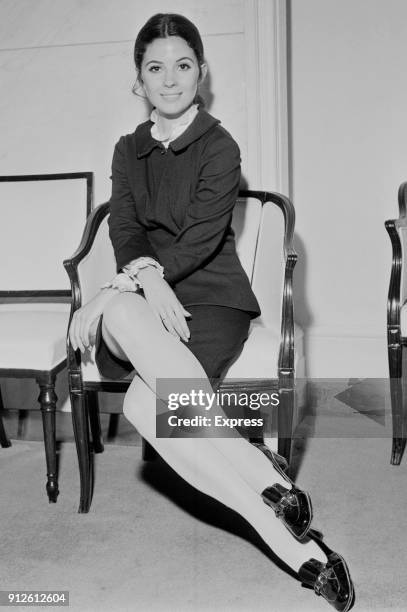 Canadian-American actress Barbara Parkins, London, UK, 1st July 1968.