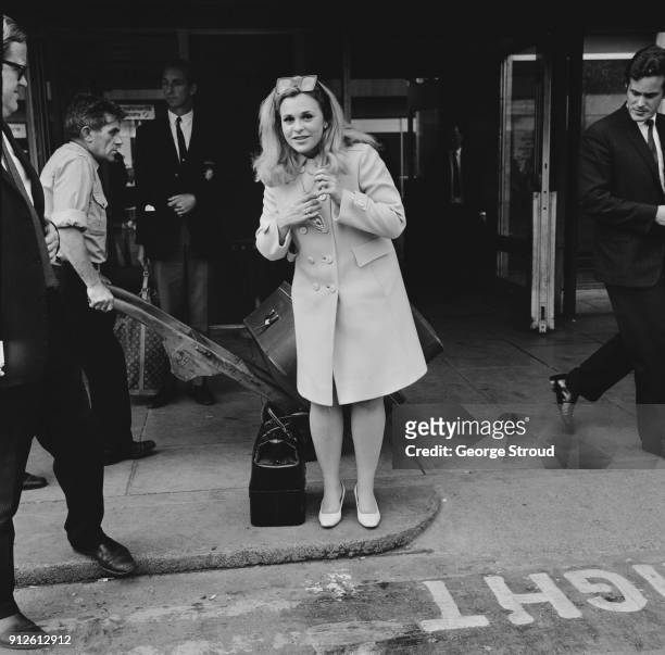 American actress and photographer Francesca Hilton in London, UK, 19th July 1968.