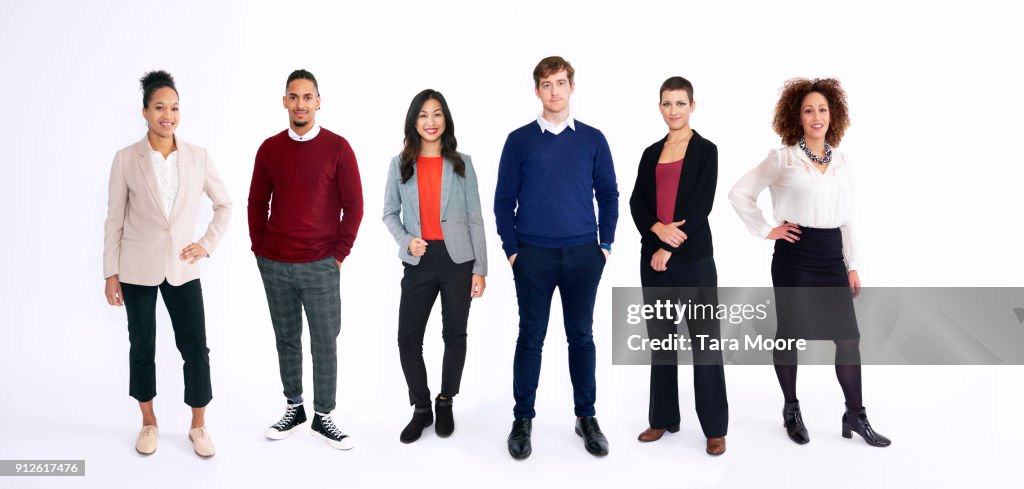 Group of business people in studio