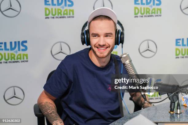 Liam Payne visits "The Elvis Duran Z100 Morning Show" at Z100 Studio on January 31, 2018 in New York City.