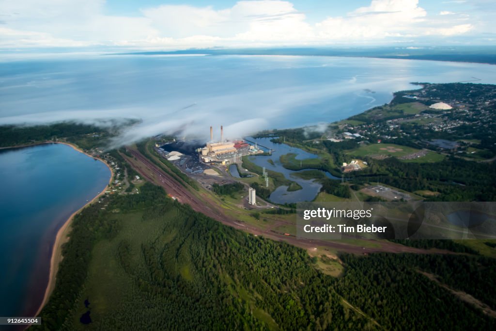 Marquette Michigan Aerial