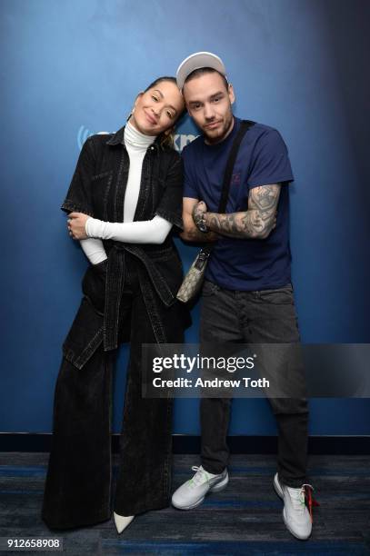 Rita Ora and Liam Payne visit SiriusXM at SiriusXM Studios on January 31, 2018 in New York City.